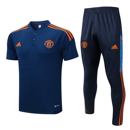 AAA Quality Man Utd 22/23 Dark Blue/Orange Training Kit Jerseys